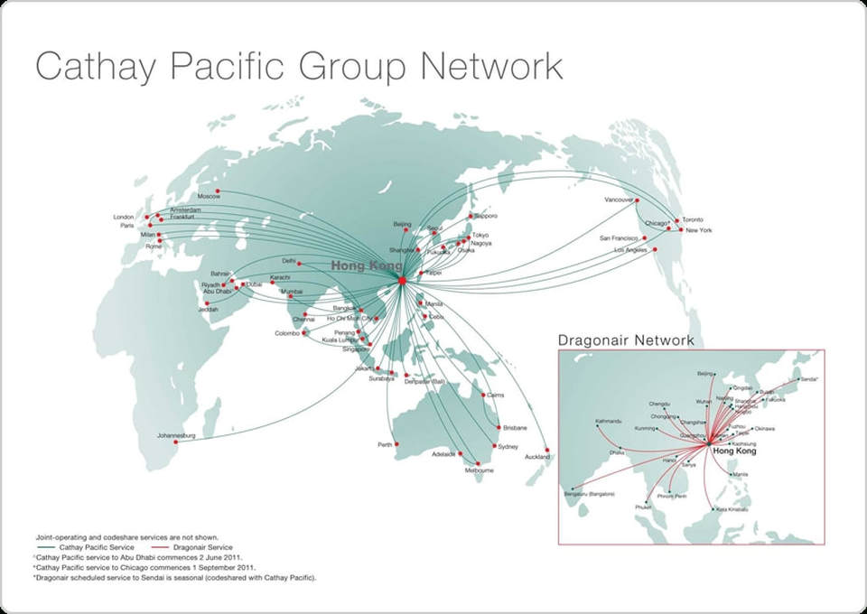 Our Routes Cathay Pacific Virtual